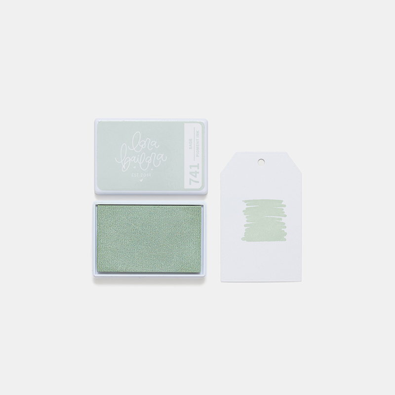 Tinta de pigmento 741-SAGE. Tinta de pigmento color Sage para estampación y scrapbooking.